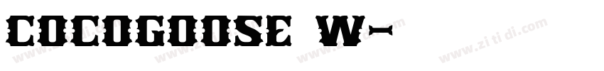 cocogoose w字体转换
